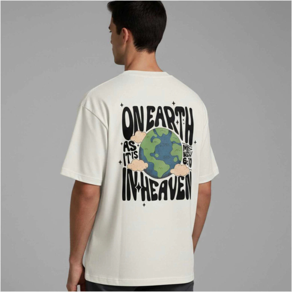 Camiseta Be Brave Conf. Assim Na Terra Como No Céu (OVER SIZED)