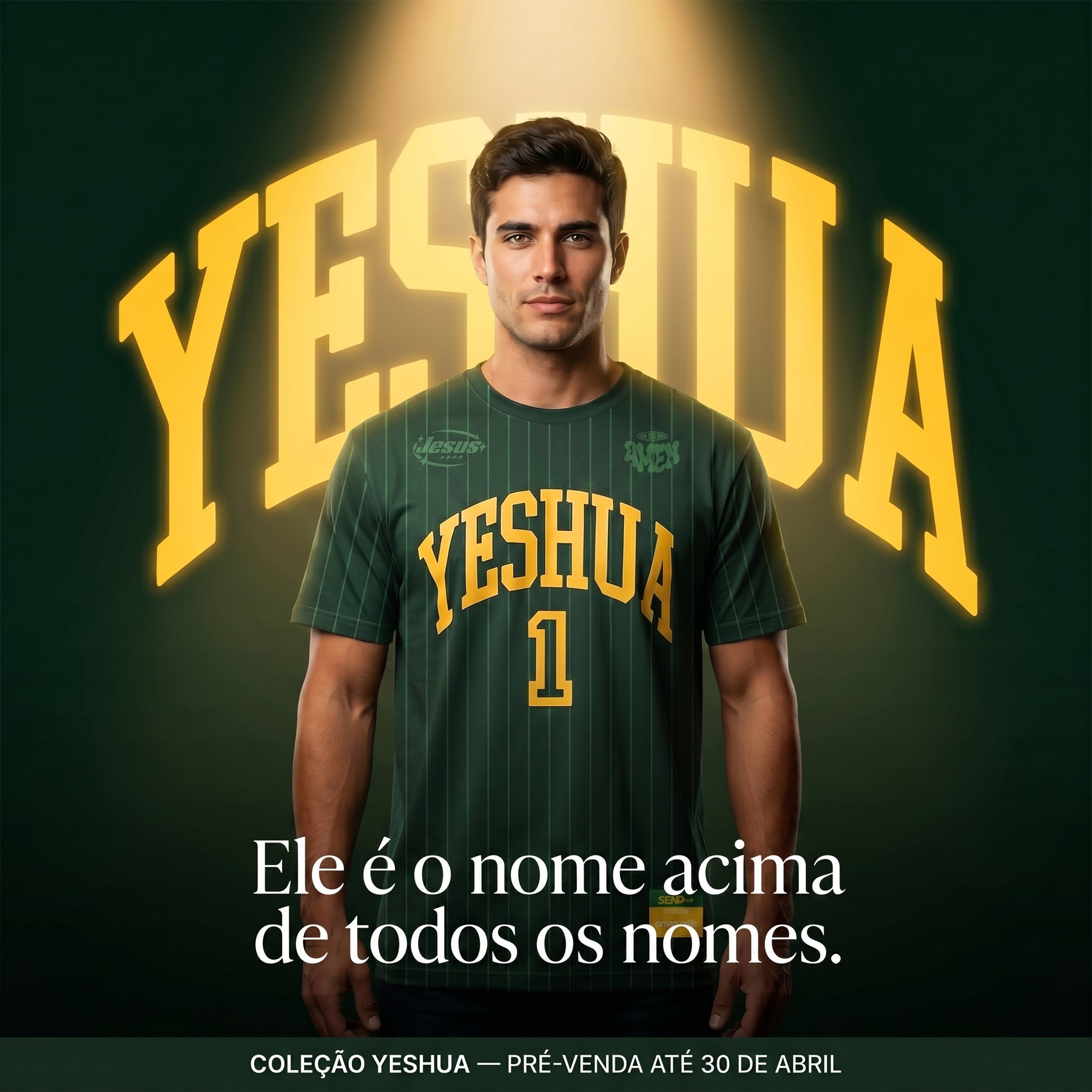 Camisa Copa 2026 / YESHUA VERDE (OVER SIZED)