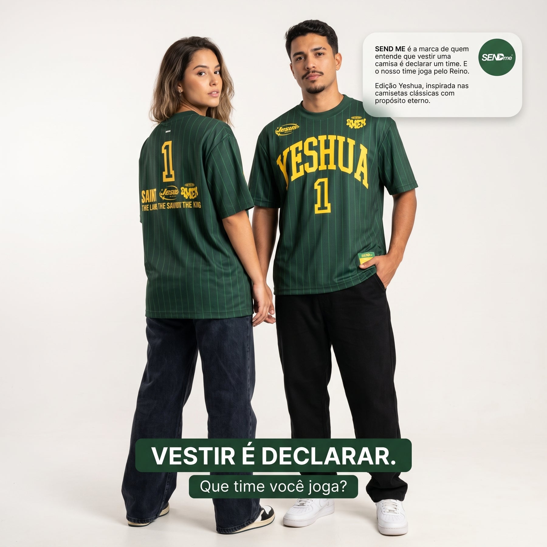 Camisa Copa 2026 / YESHUA VERDE (OVER SIZED)