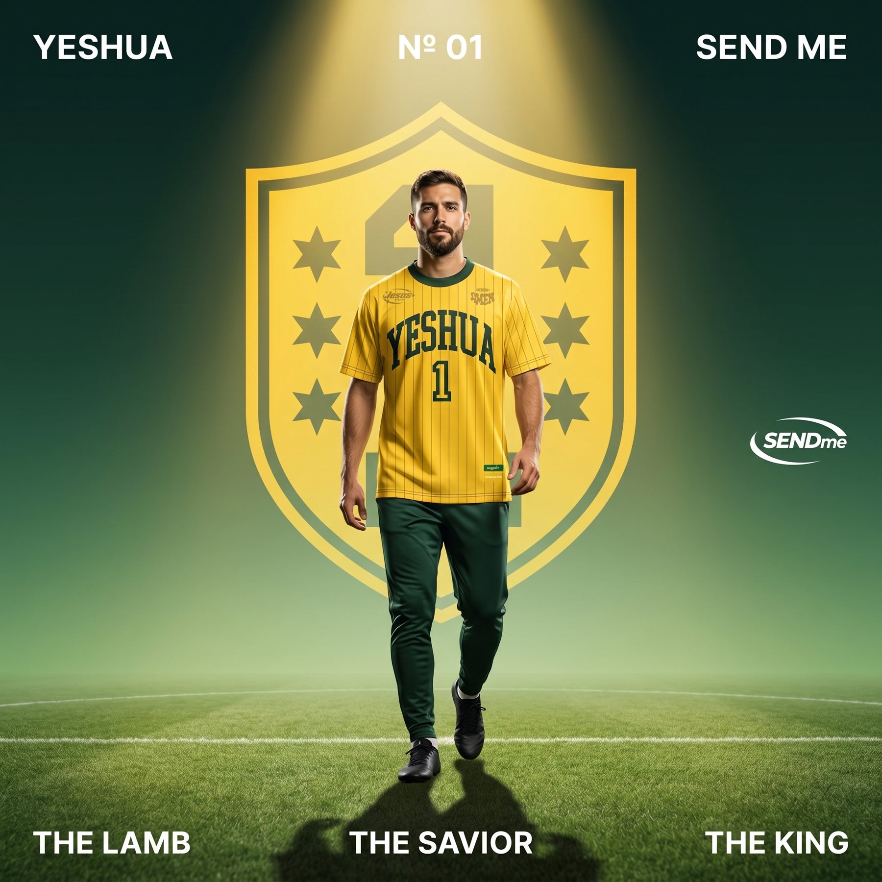 Camisa Copa 2026 / YESHUA AMARELA  (OVER SIZED)