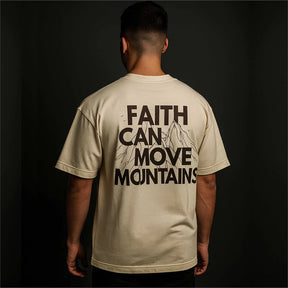 Camiseta Be Brave Conf - Fé Pode Mover Montanhas (OVER SIZED)