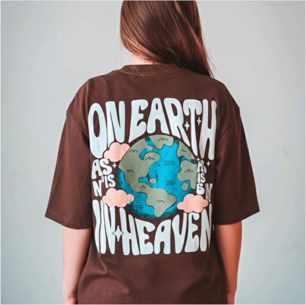 Camiseta Be Brave Conf. Assim Na Terra Como No Céu (OVER SIZED)