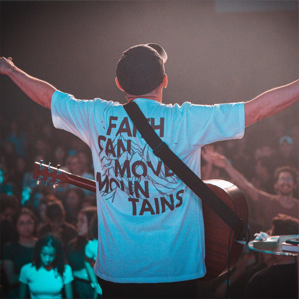 Camiseta Be Brave Conf - Fé Pode Mover Montanhas (OVER SIZED)