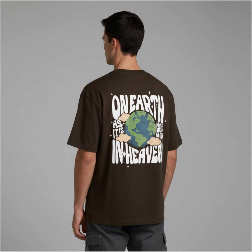 Camiseta Be Brave Conf. Assim Na Terra Como No Céu (OVER SIZED)