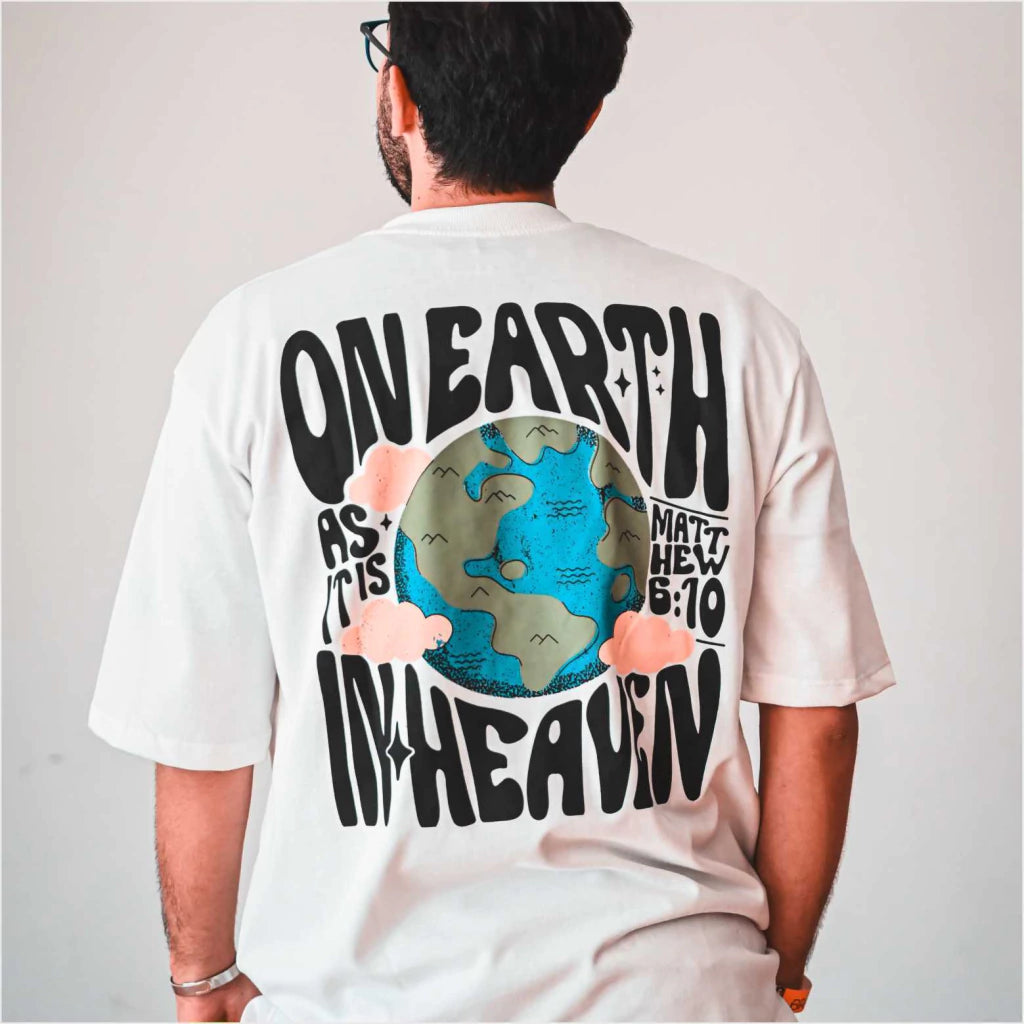 Camiseta Be Brave Conf. Assim Na Terra Como No Céu (OVER SIZED)