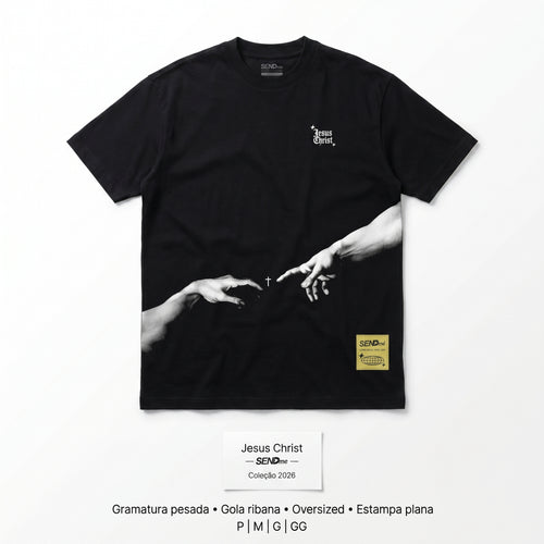Camisa THE TOUCH OF GOD n JESUS (OVER SIZED)