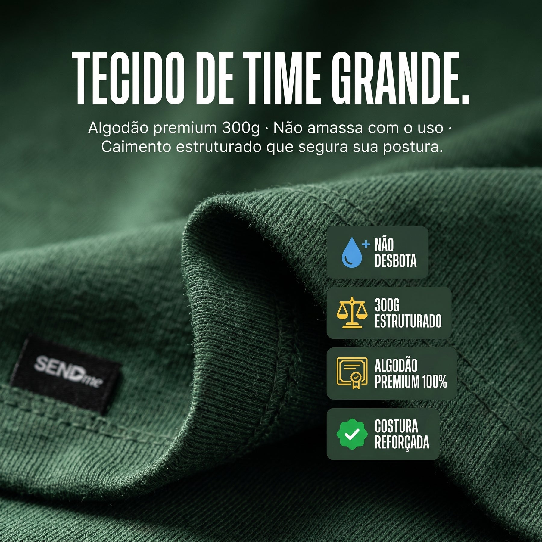 Camisa Copa 2026 / A COPA É DO MUNDO, MAS O MUNDO É NOSSO  (OVER SIZED)