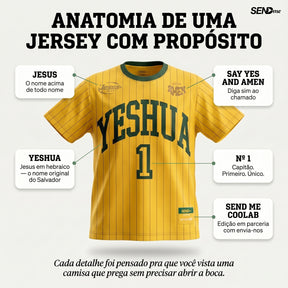 Camisa Copa 2026 / YESHUA AMARELA  (OVER SIZED)