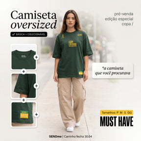Camisa Copa 2026 / A COPA É DO MUNDO, MAS O MUNDO É NOSSO  (OVER SIZED)