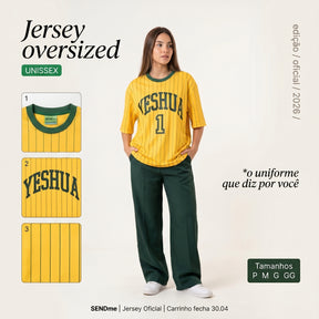 Camisa Copa 2026 / YESHUA AMARELA  (OVER SIZED)