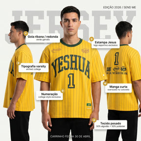 Camisa Copa 2026 / YESHUA AMARELA  (OVER SIZED)