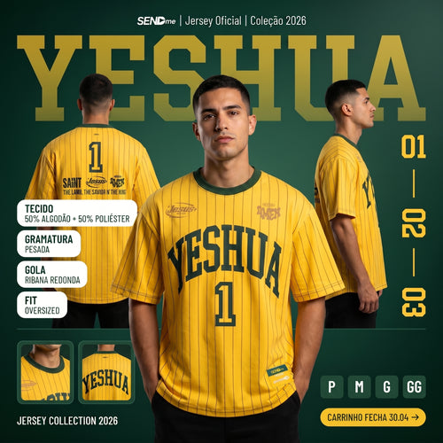 Camisa Copa 2026 / YESHUA AMARELA  (OVER SIZED)