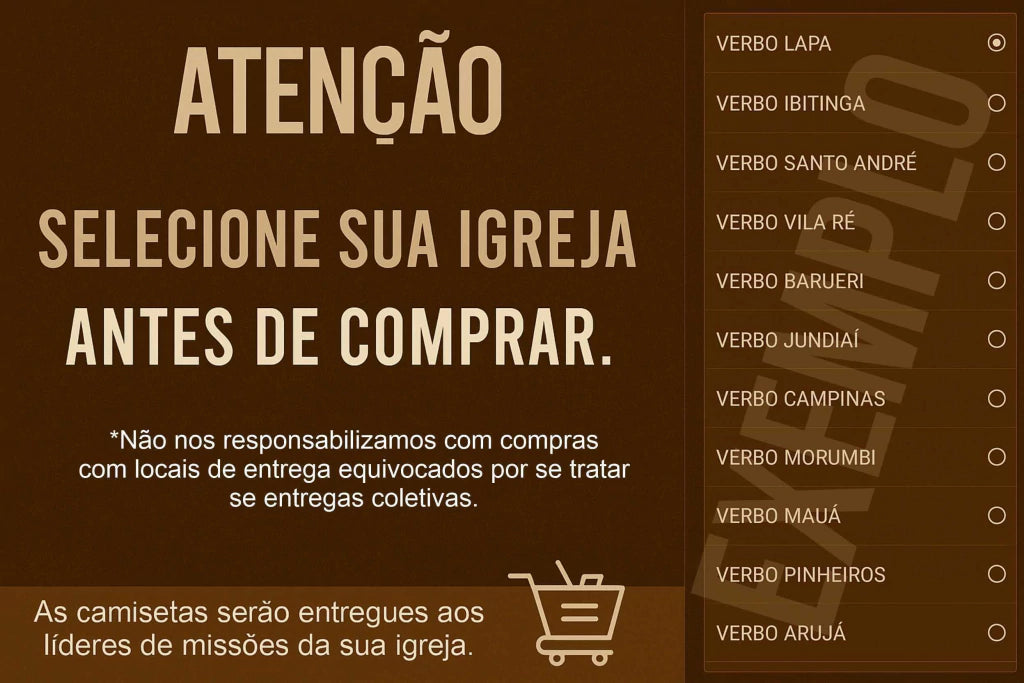 CAMISETA VERBO DA VIDA DE MISSÕES 2025  (BÁSICA)