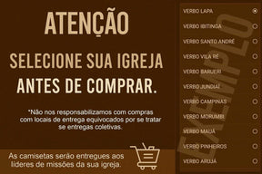 CAMISETA VERBO DA VIDA DE MISSÕES 2025  (BÁSICA)